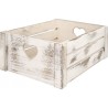 CASSETTA IN LEGNO SHABBY CHIC CM 32x20x12 ANTIQUE
