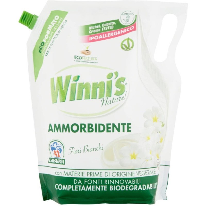 Ammorbidente bucato Winnis Naturel 42 lavaggi Fiori Binachi