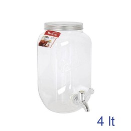 Barattolo dispenser in PET con rubientto da 4 Lt