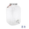 Barattolo dispenser in PET con rubientto da 8 Lt