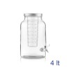 Barattoli dispenser in vetro con rubinetto da 4 lt