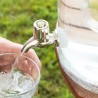 Contenitore in vetro per bibite con rubinetto da 4 litri