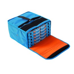 Borsa termica per trasporto pizze da asporto 5 cartoni pizza 33 cm