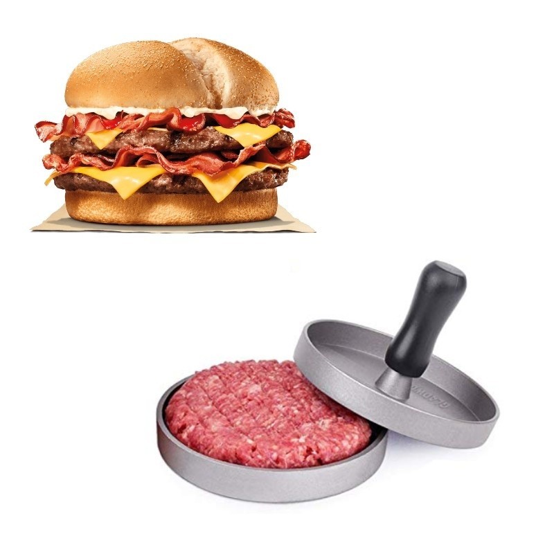 Stampino per fare gli hamburger a casa in alluminio