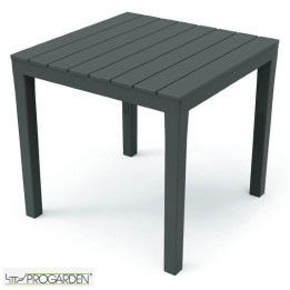 TAVOLO QUADRATO BALI CM 78x78 ANTRACITE