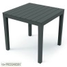 TAVOLO QUADRATO BALI CM 78x78 ANTRACITE