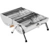 Barbecue da pic nic a valighetta con doppia griglia