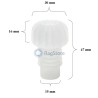 Dimensioni tappo spumante a fungo in plastica 100 pz