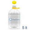 Lattina plastica trasparente in Pet da 5 lt con tappo a vite e manico