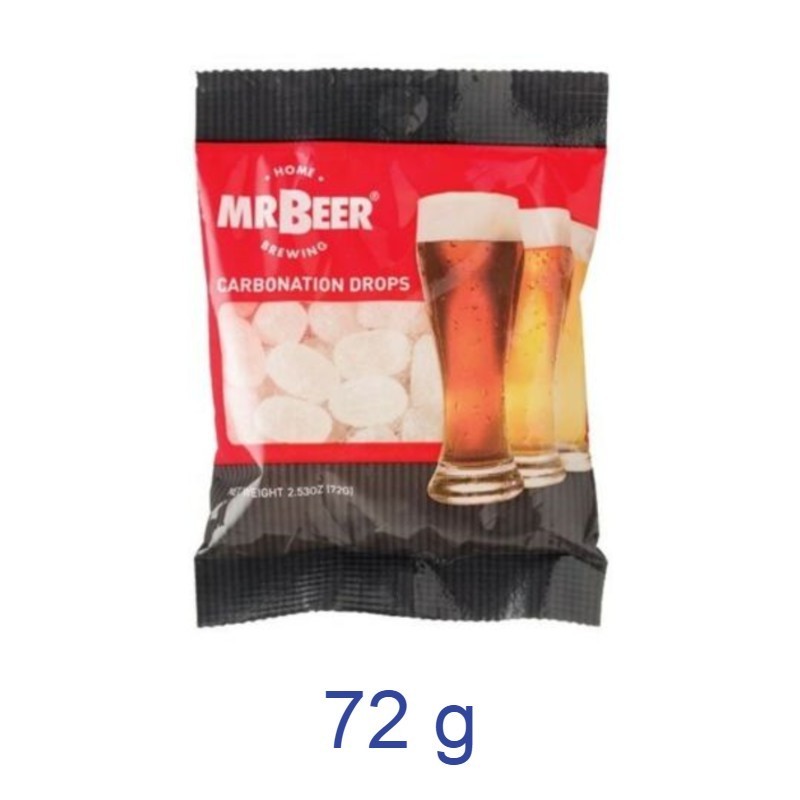 GOCCE CARBONATO PER FERMENTAZIONE BIRRA MRBEER  72 G