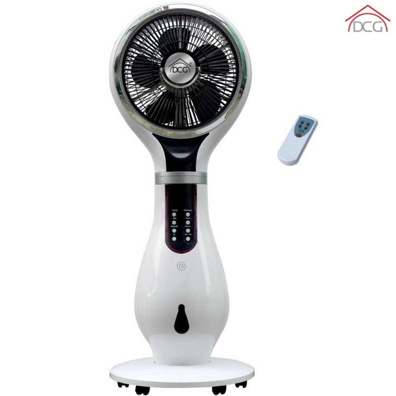 VENTILATORE A PIANTANA CON NEBULIZZATORE E ANTI ZANZARE