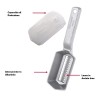 Set elimina squame completo di coperchio con lama in acciaio