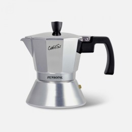 Caffettiera moka in alluminio da 3 tazze per induzione Pensofal