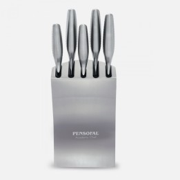 Set 5 coltelli con ceppo inox Pensofal