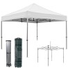 Gazebo da esterno richiudibile a soffietto modello Spider 3x3 mt Bianco