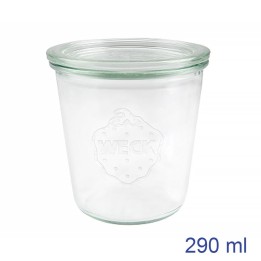Vasetto Weck con coperchio vetro per vaso cottura 290 ml - 6 pezzi