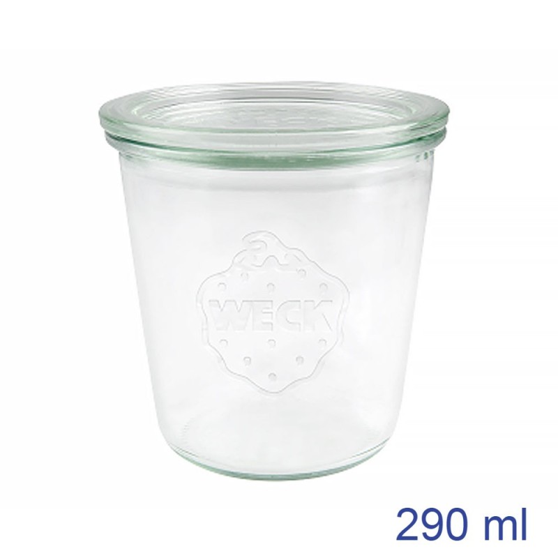 Vasetto Weck con coperchio vetro per vaso cottura 290 ml - 6 pezzi