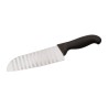 Coltello traglia verdure con lama inox e manico nero - 18222-18