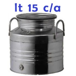 BIDONE OLIO INOX 4F LT 15 C/A