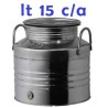 BIDONE OLIO INOX 4F LT 15 C/A