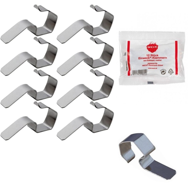 Ganci a molla per coperchio vasi Weck 12 pz