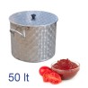 Pentola in acciaio inox per salsa da 50 litri