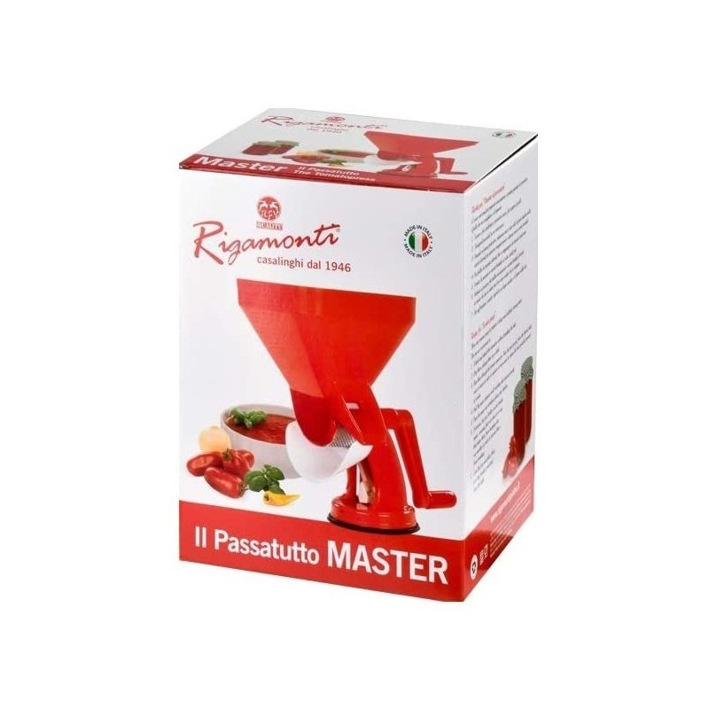 Scatola spremi pomodori manuale Master rossa Rigamonti