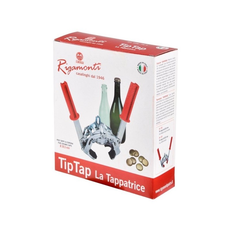 Tappatrice a due leve per tappi a corona da 26 mm