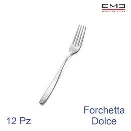 FORCHETTA DOLCE ACCIAIO INOX WIND 12 Pz