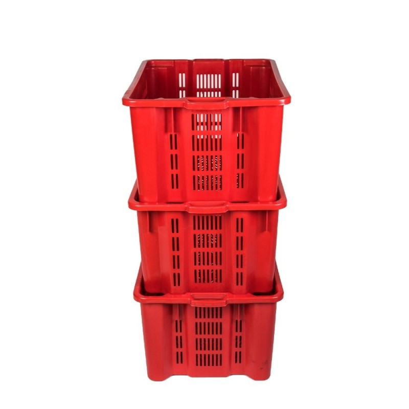 Cesta agricola in plastica impilabile da 55 litri