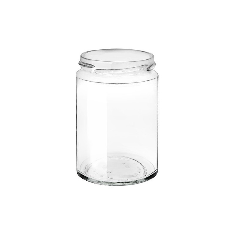 Barattolo in vetro cilindrico modello Minimal da 370 ml