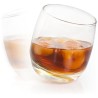 Set 6 bicchieri in vetro per whisky con fondo basculante