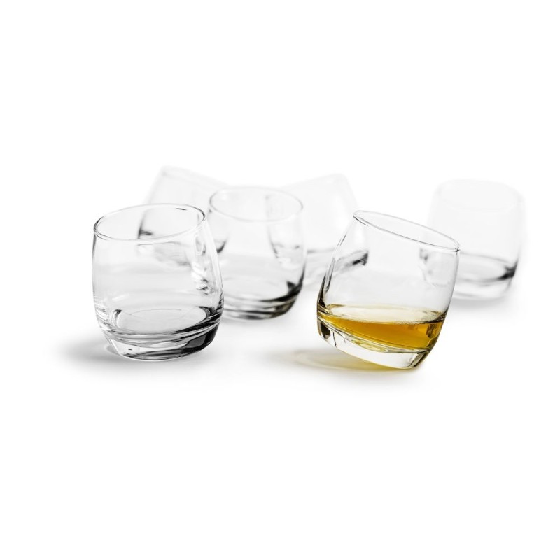 Confezione regalo con 6 bicchieri whisky con base conica