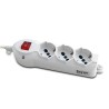 CIABATTA MULTIPRESA 3 POSTI SCHUKO CON INTERRUTTORE
