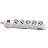 CIABATTA MULTIPRESA 5 POSTI SCHUKO CON INTERRUTTORE