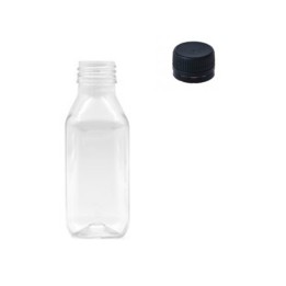 BOTTIGLIA FLACONE IN PLASTICA PET DA 100 ML TRASPARENTE