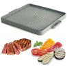 Pietra ghisa per cottura carne e verdure su fornellone cm 40x40