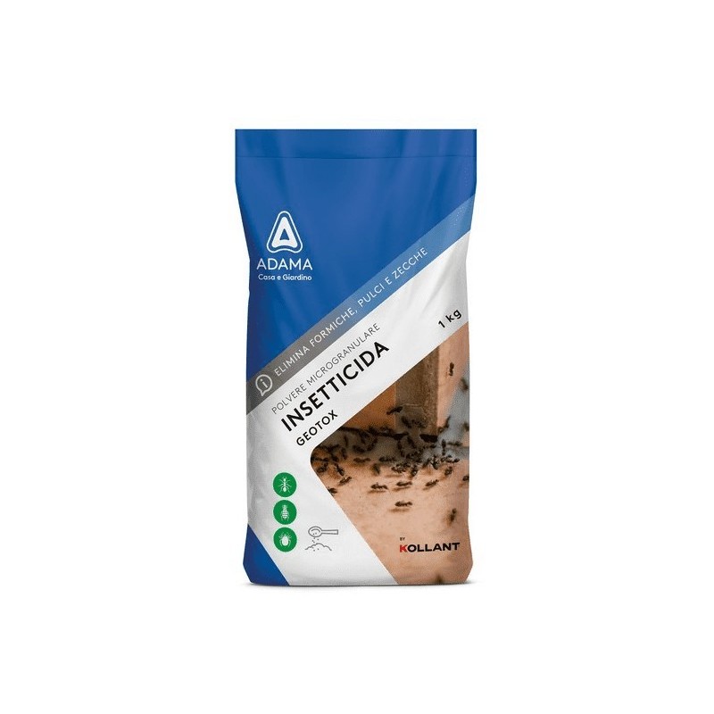 INSETTICIDA IN POLVERE GEOTOX PER PULCI ZECCHE PIDOCCHI 1 KG
