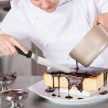 Spatola a scalino per pasticceria con lama inox e manico plastica