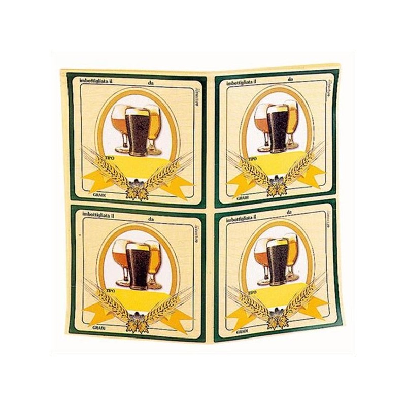 Etichette adesive per Birra fatta in casa 100 pz cm 10x8