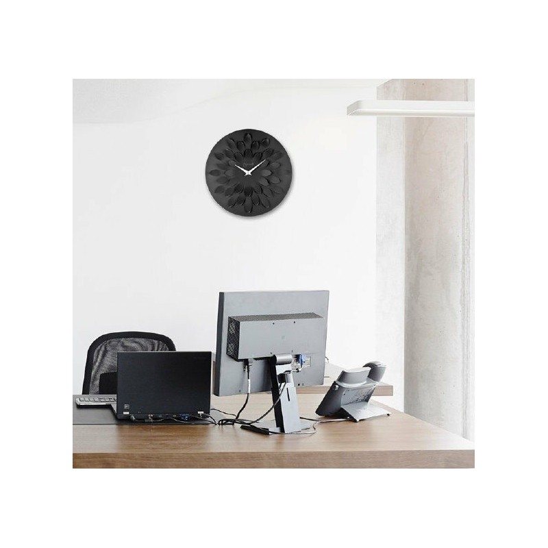 Orologio da parte per arredo moderno ufficio e casa - cm 45 nero