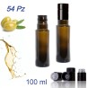 54 Pz Bottiglie per olio anti frode Dorica da 100 ml (10 cl) Verde antico