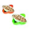 CIOTOLA SNACK PORTA PISTACCHI CON DOPPO CONTENITORE CM 20x20x7