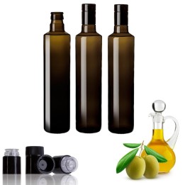 Bottiglie in vetro per olio con tappo anti frode da 500 ml