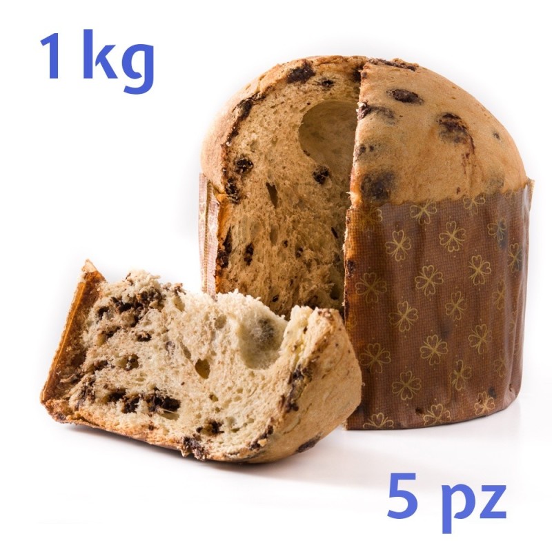 set 5 forme in carta per lievitare e cuocere il panettone fatto in casa