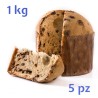 set 5 forme in carta per lievitare e cuocere il panettone fatto in casa