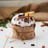 Kit decorazione per panettone natalizio carta e canapa
