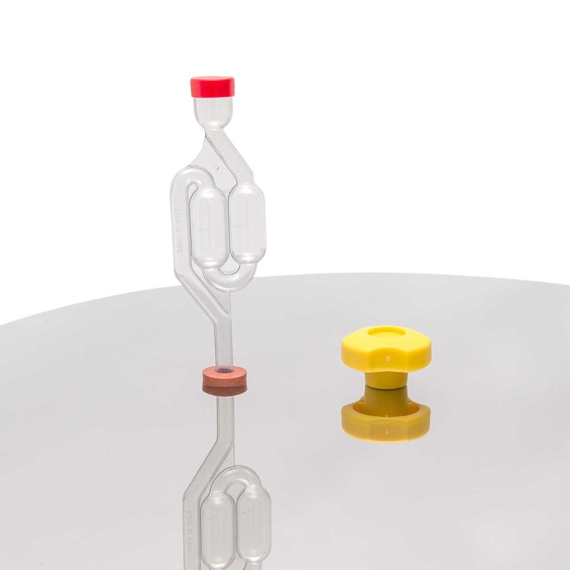 gorgogliatore per mini fermentatore birra a 2 bolle
