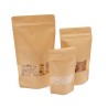 Sacchetto in carta con finestra e zip cm 12x20+4 - 4 Pz