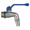 Rubinetto cromato con attacco a vite da 3/4" con chiusura a leva